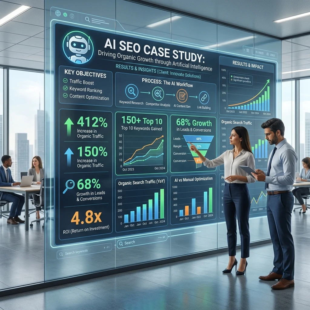 AI SEO Case Study: How We Scaled Organic Traffic by 400% in 90 Days (Updated 2026)